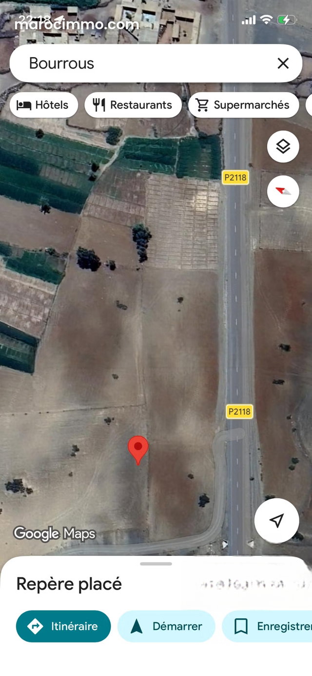 Beau terrain à la vente à Route Casablanca. Superficie 12000 m² — 2