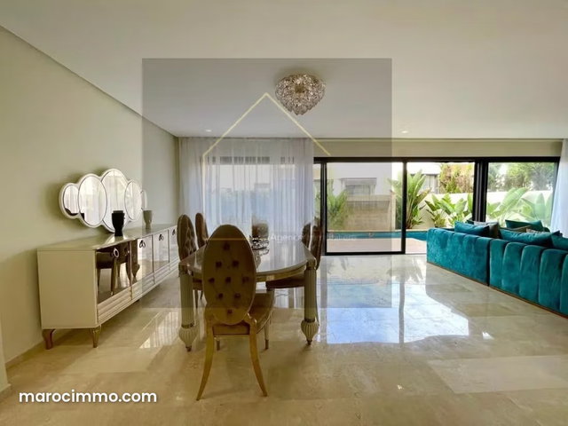 Villa meublée à Dar Bouazza – Vue sur mer – 300 m² — 2