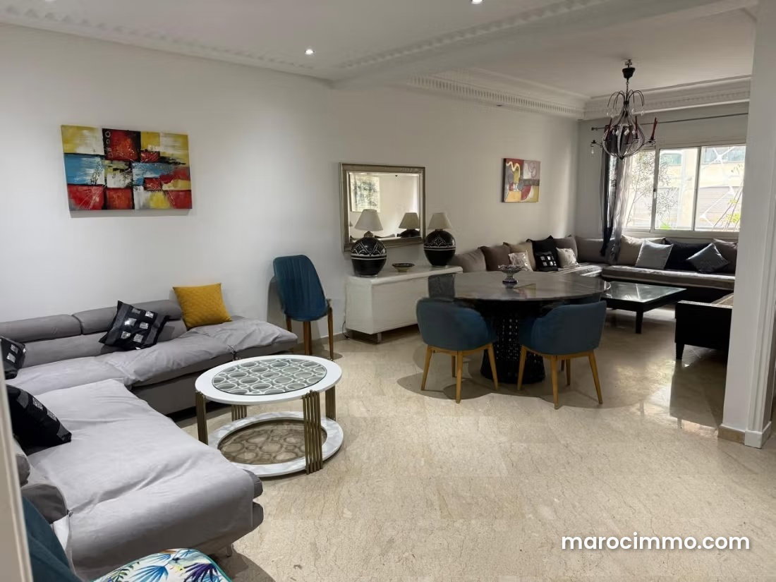 Furnished 3-Bedroom Apartment with Garage, Gauthier, Casablanca — Casablanca