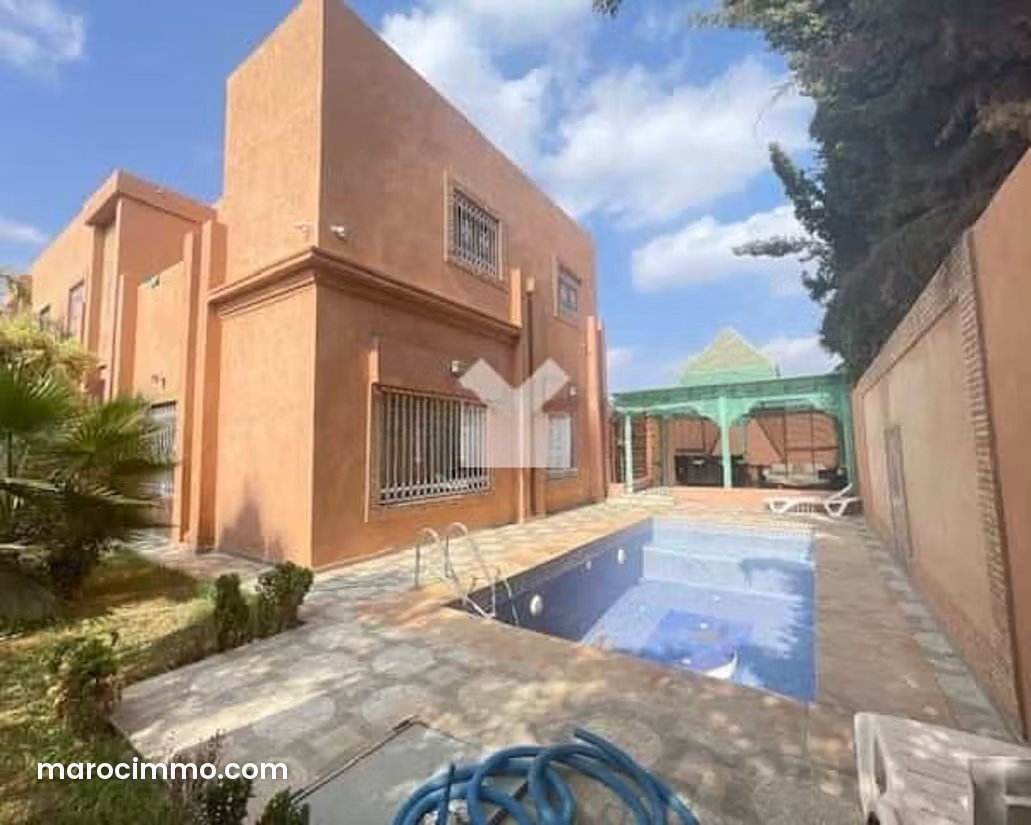 Newly Built Furnished 385 sqm Villa with 5 Bedrooms in Hay Targa, Marrakech — Marrakesh
