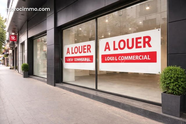 Local commercial à louer 422m2 – Forte visibilité Bd Ghandi, Casablanca — Casablanca