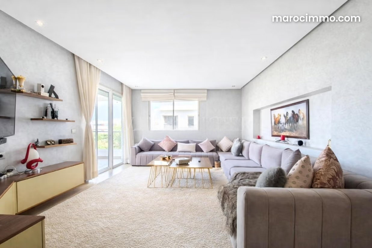 137 sqm Apartment, 3 Bedrooms, Central Bouskoura with Terrace — Bouskoura