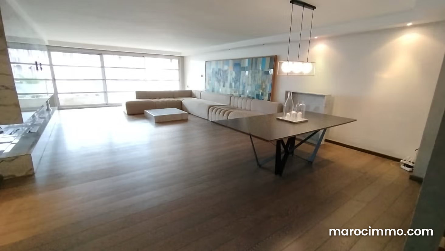 Furnished 200 m² Apartment, 3 Bedrooms, Racine, Casablanca — Casablanca