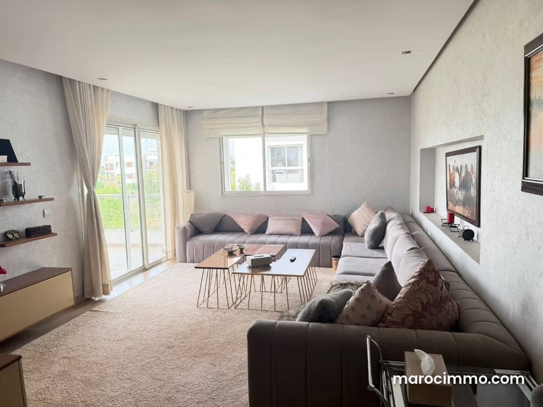 3-Bedroom Apartment with Terrace in Ville Verte, Bouskoura — Bouskoura