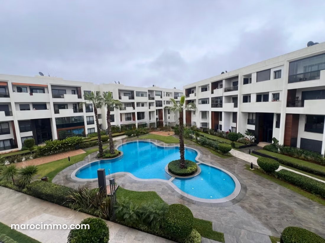 Furnished Apartment with Terrace in Ville Verte, Bouskoura — Bouskoura