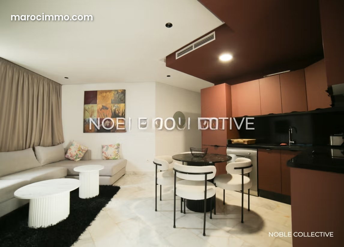 Furnished 2-Bedroom Apartment in Palmier, Casablanca with Terrace — Casablanca