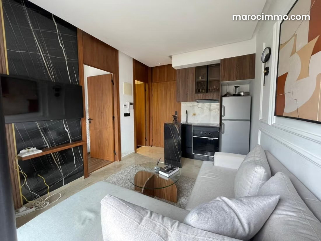 Furnished studio with terrace for rent in Palmier, Casablanca — Casablanca