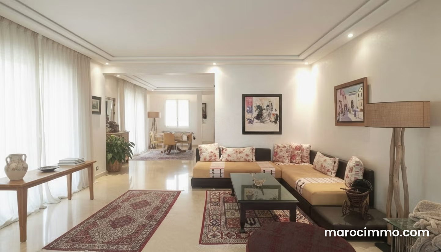 165 m² Apartment, 3 Bedrooms, Furnished with Terrace, Gauthier — Casablanca