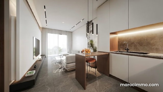 Apartment for Sale Near Guéliz. 1 Bedroom. 3 Pools. Rooftop, Gym — 5