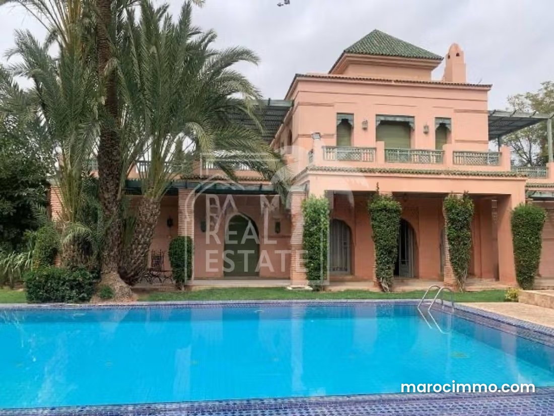 Villa neuve 2740 m² Palmeraie, Marrakech, 4 chambres et jardin — Marrakech