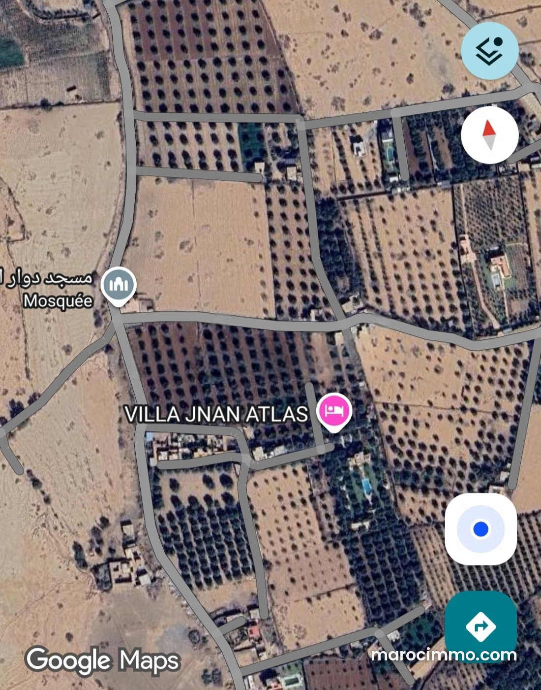 3,100 m² Plot on the Ourika Road, Marrakech, with Atlas Mountain Views — Marrakesh