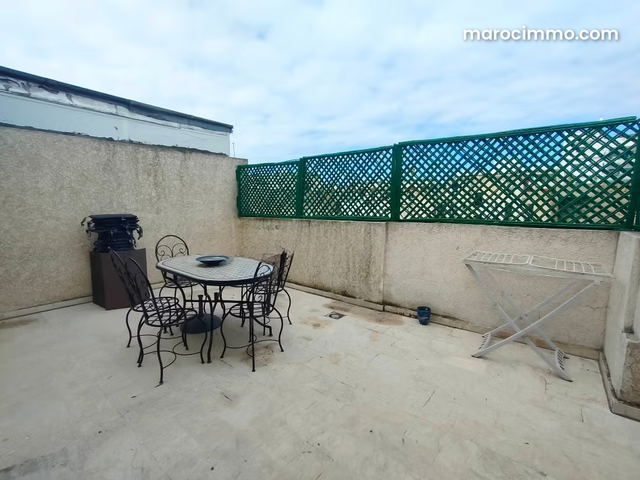 Studio terrasse meublé 60m² Mers Sultan 5500 Dh — الدار البيضاء