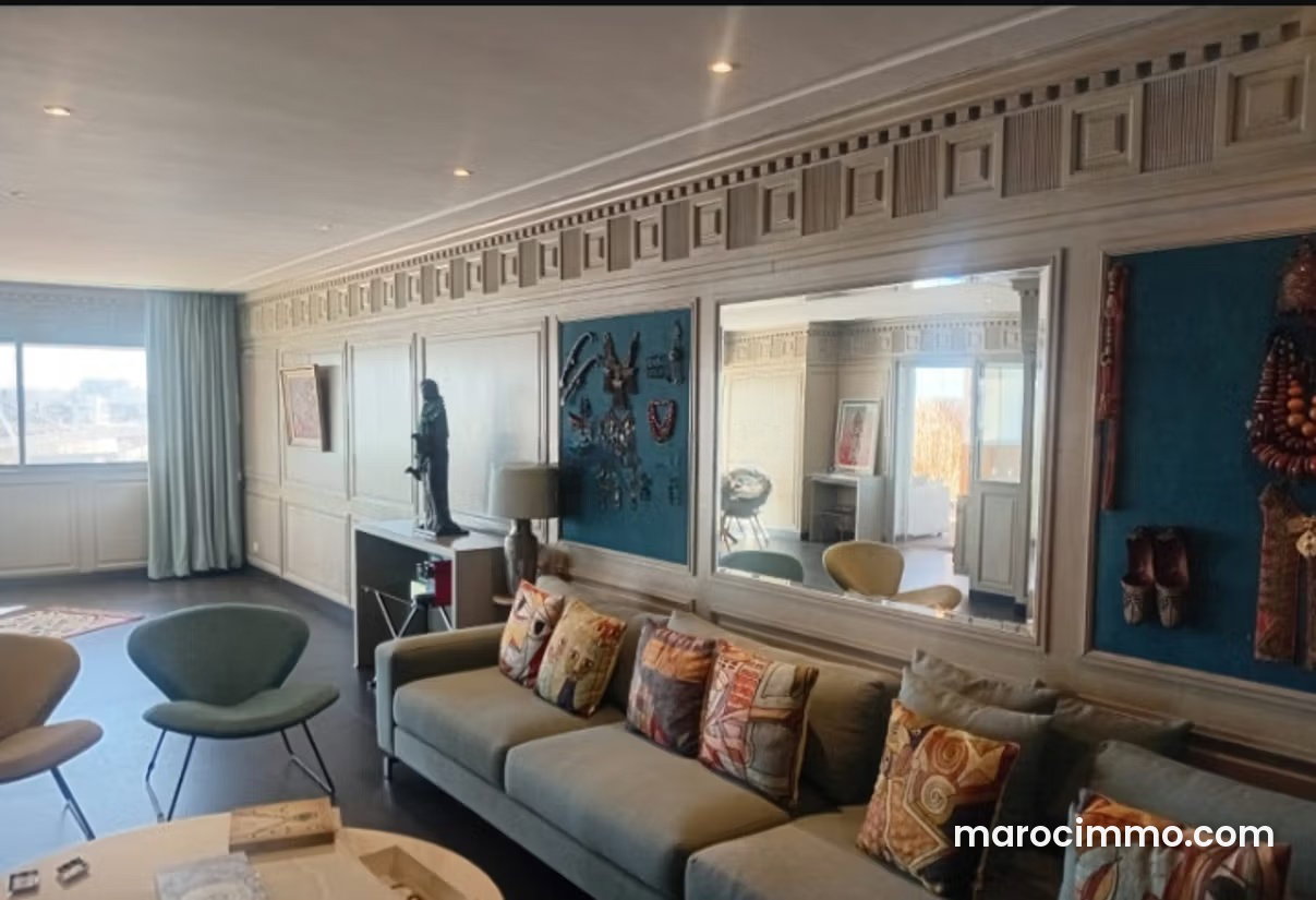 Appartement meublé 245 m², vue mer, El Manar El Hank, Casablanca — Casablanca