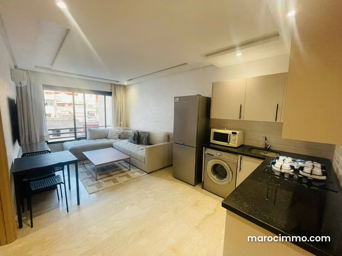Furnished 45 m² Apartment, Maarif, Casablanca — Casablanca