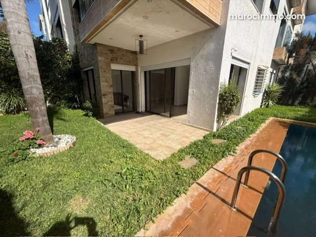 Dar Bouazza – Location Appt RDC, PISCINE PRIVATIVE — 2