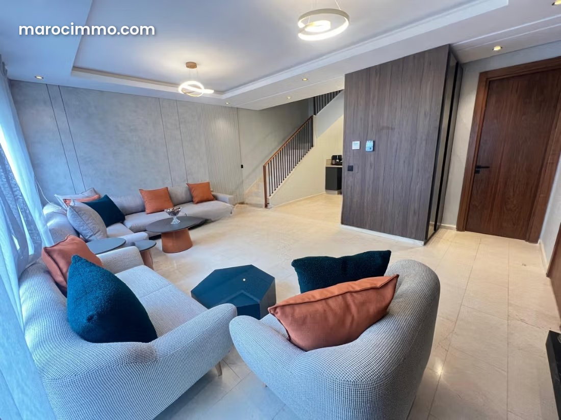 Duplex meublé 2 chambres avec terrasses, Ville verte Bouskoura — Bouskoura