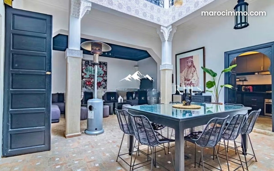 Riad exploité de 5 chambres quartier Kasbah Médina