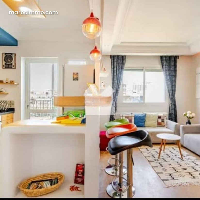 Furnished 72 sqm Apartment in Palmier, Casablanca, 7th Floor — Casablanca