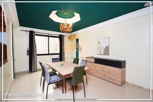 Villa meublée à louer à Afaq — 2 jardins privés — 144 m² — 5