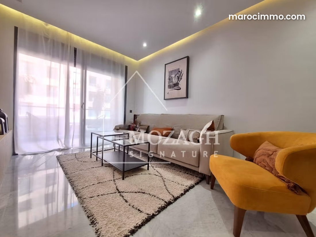 Two-bedroom apartment with terrace for rent in Gueliz, Marrakech — Marrakesh