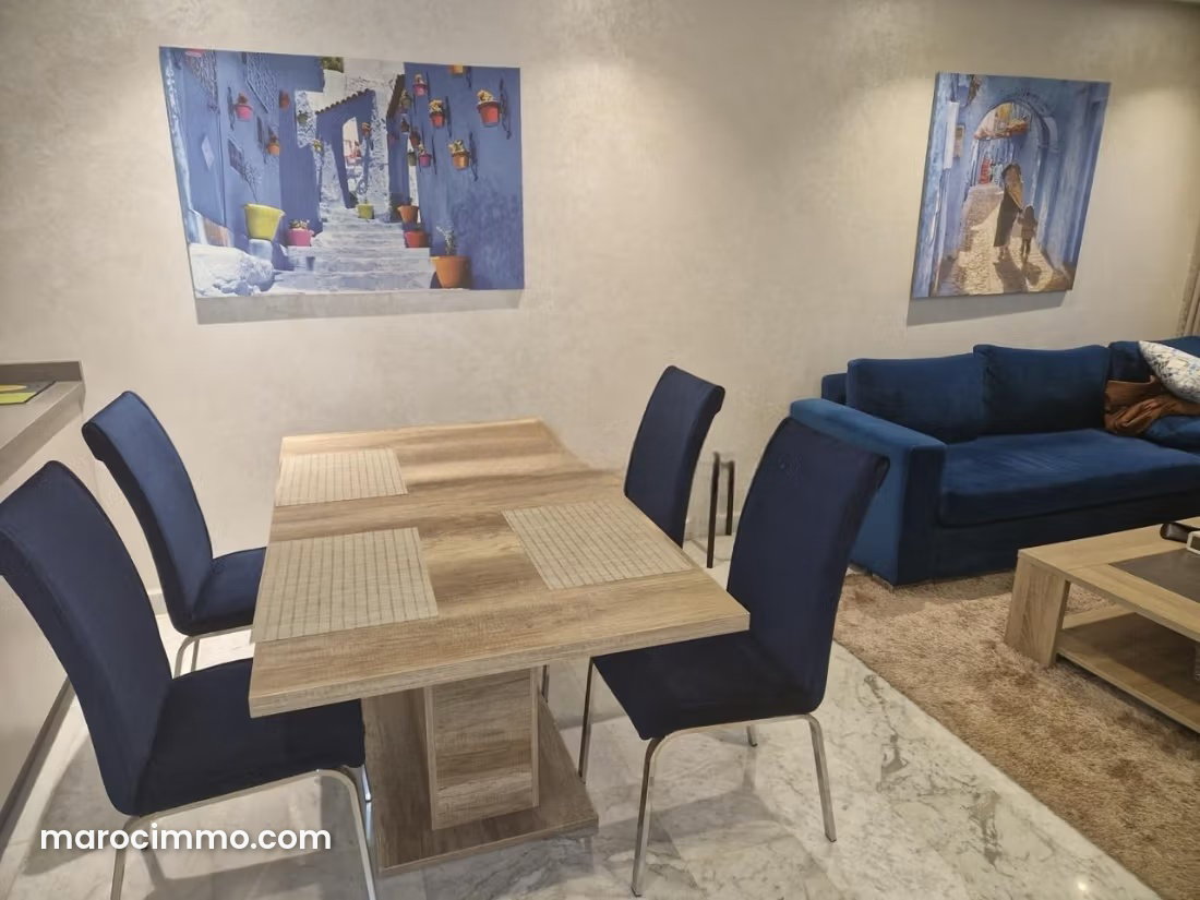 Furnished 80 m² Apartment with Terrace and Garage, Palmier, Casablanca — Casablanca