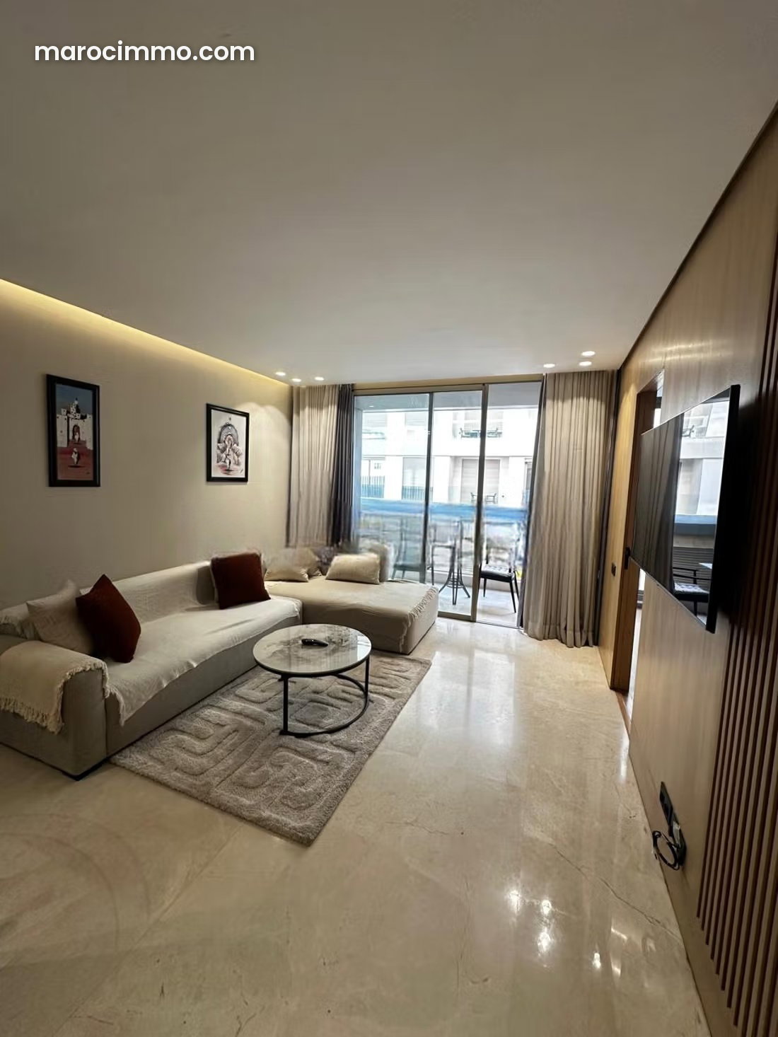 Furnished 57 m² studio, Les Princesses, Casablanca, bright and quiet — Casablanca