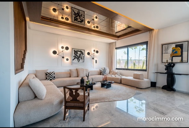 Superbe villa à louer meublé à Bouskoura Ville Verte 4 chambres — 2