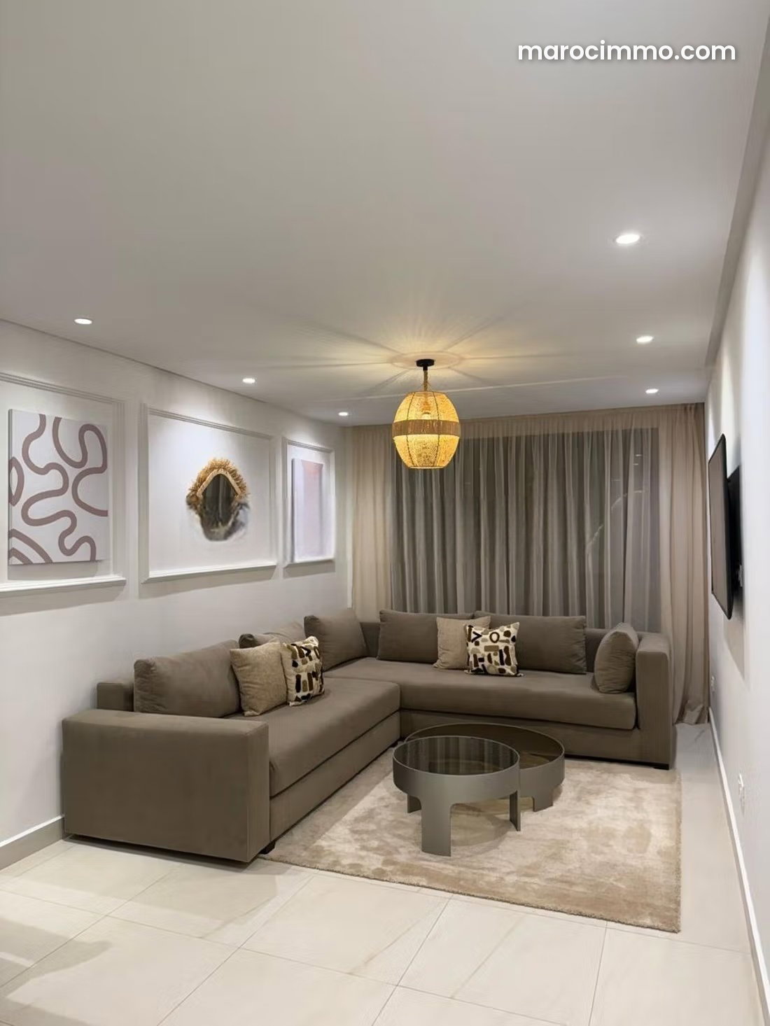 Studio meublé avec terrasse au Palmier Casablanca — Casablanca