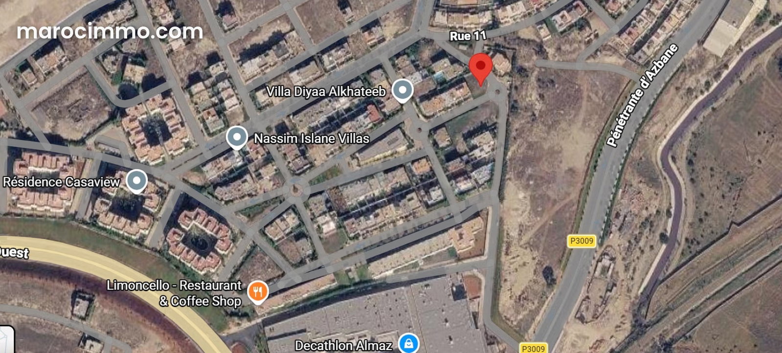 438 sqm plot in Nassim, Casablanca, upscale villa area — Casablanca
