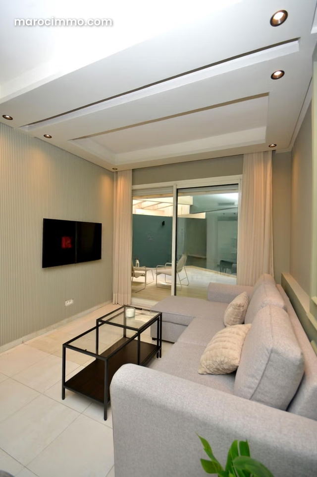 Très bel appartement en location à Bourgogne Ouest. 2 pièces confortables. Bien meublé — Casablanca