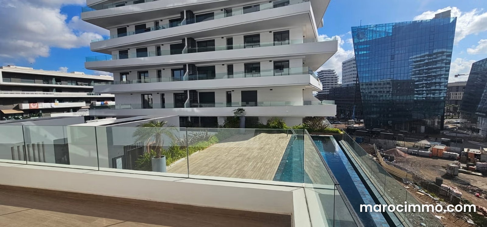 Three-Bedroom Apartment with Terrace in Casablanca Finance City — Casablanca