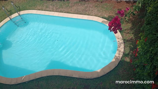 Rent Unfurnished Villa with Pool, Secure Residence — Dar Bouazza