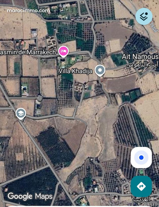 For Sale – 1 Hectare Land – Route of Ourika, titled plot with approved plan, Atlas view — Marrakesh