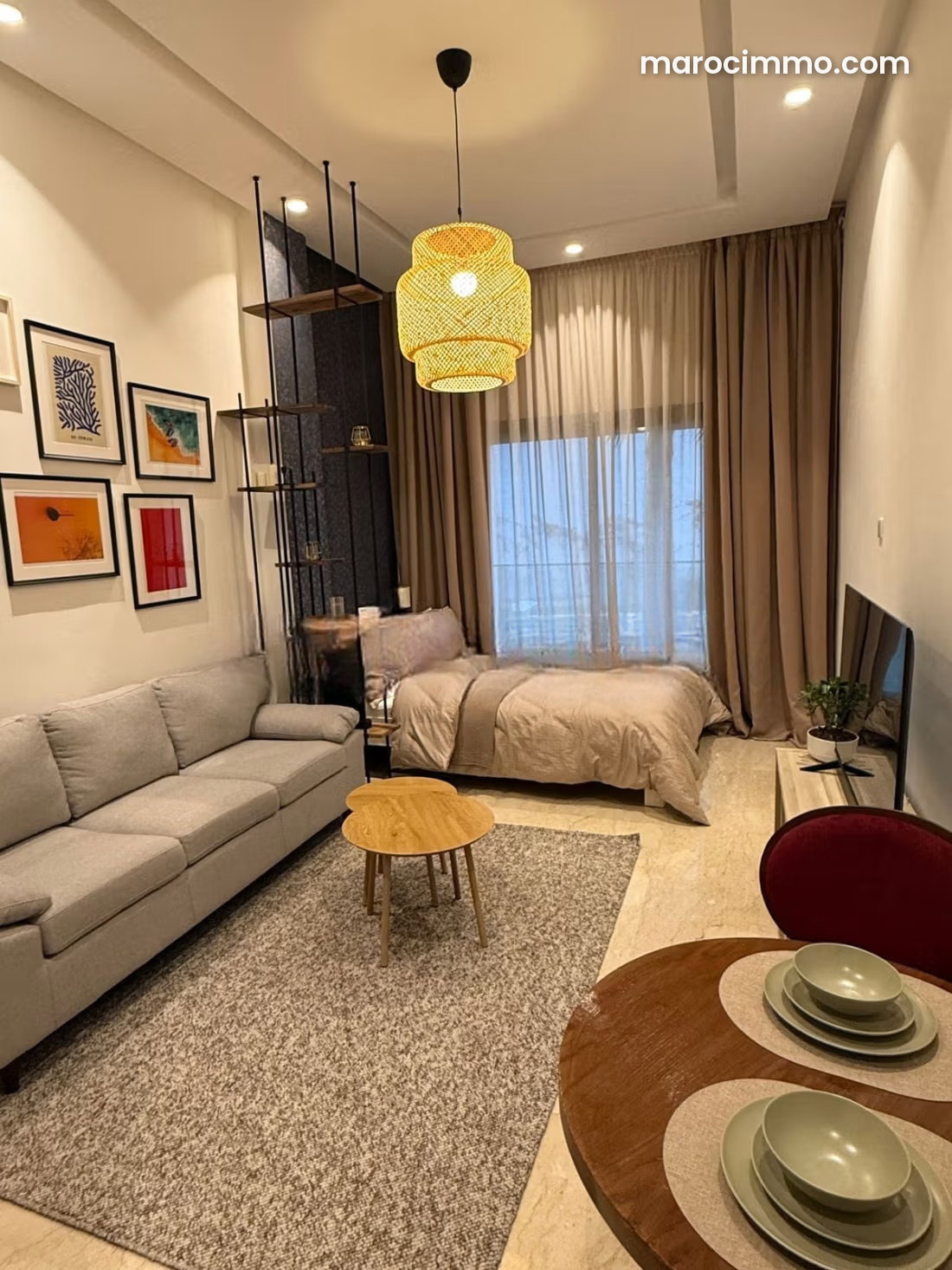 Furnished Studio for Rent in Bourgogne, Casablanca – Brand-New and Well-Equipped — Casablanca