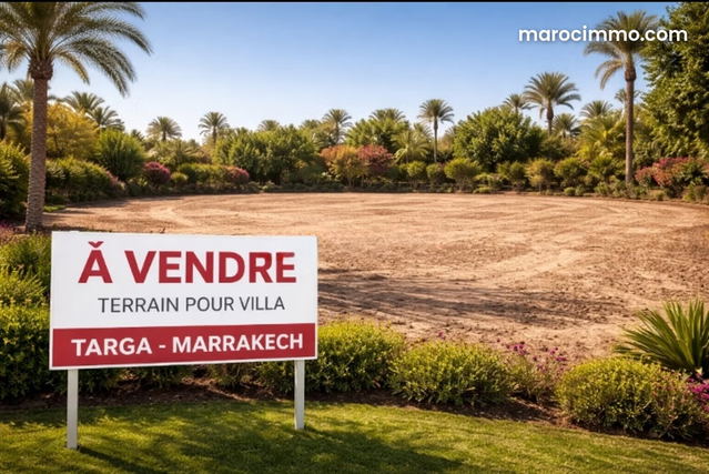 Beau terrain à la vente à Hay Targa. Surface totale 1177 m² — Marrakech