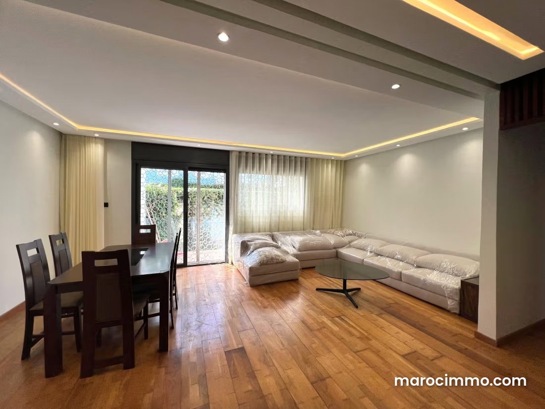 3-Bedroom Apartment with Garden and Terrace for Rent, CIL Casablanca — Casablanca