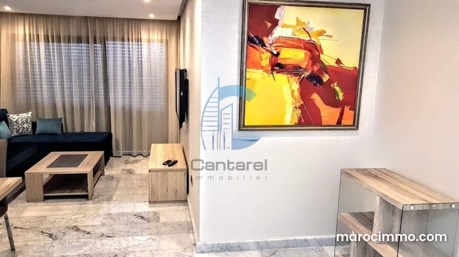 Appartement meublé 80 m² avec terrasse au Palmier Casablanca — Casablanca