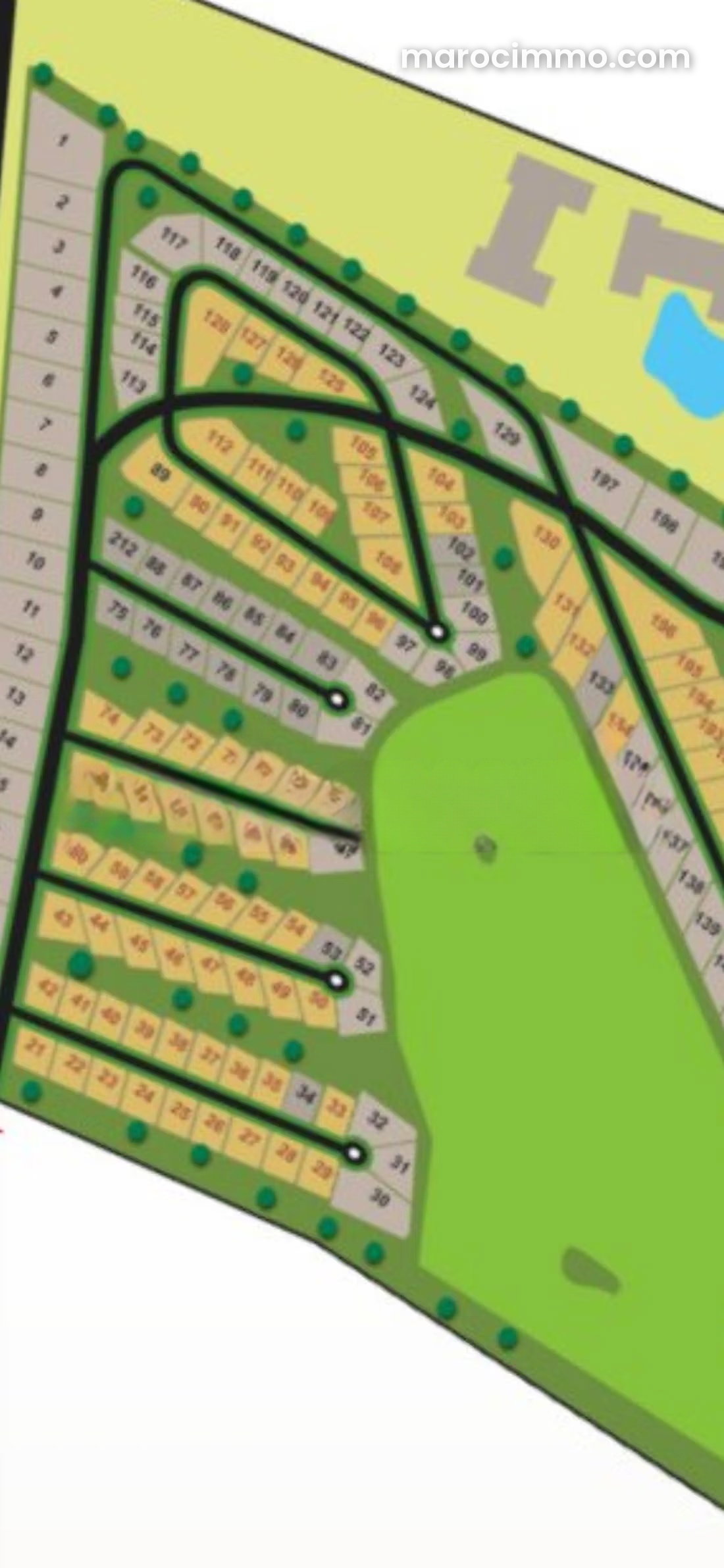 Terrain 656 m² dans un domaine sécurisé à Marrakech — Marrakech