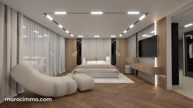 F4 Penthouse Recently Renovated For Sale at Orangeraie Souissi, Rabat — 4