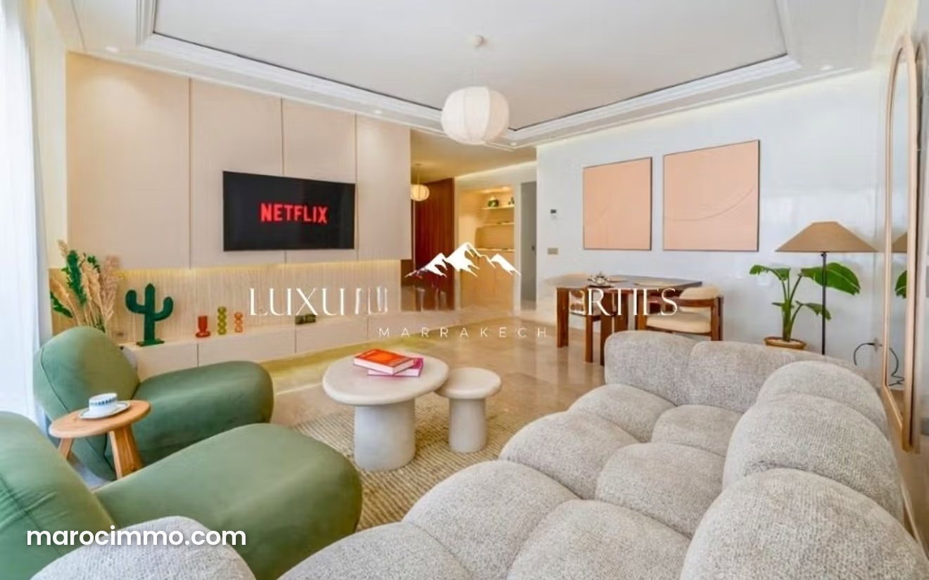 Appartement 88 m², deux chambres, Guéliz, Marrakech — Marrakech