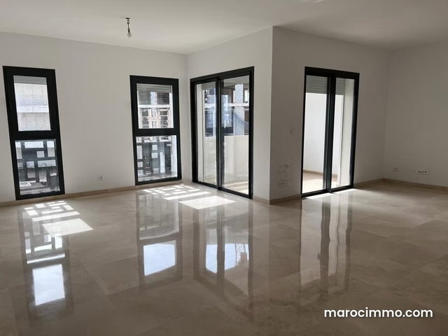 Location d'un appartement à Casablanca Finance City. 3 grandes pièces. Résidence avec concierge, climatisation générale — 4