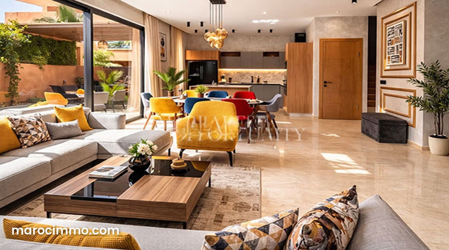 Furnished 5-Bedroom Villa with Private Pool, Tahanaoute Road — Marrakesh