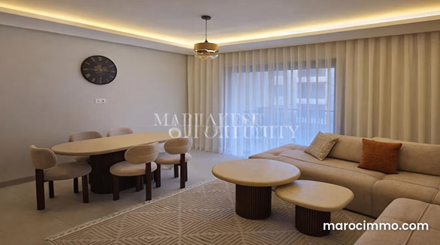 Furnished 3-Bedroom Apartment for Rent in Gueliz, Marrakech — Marrakesh