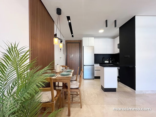 Rent this apartment in Casablanca Finance City. 2 large rooms — 5