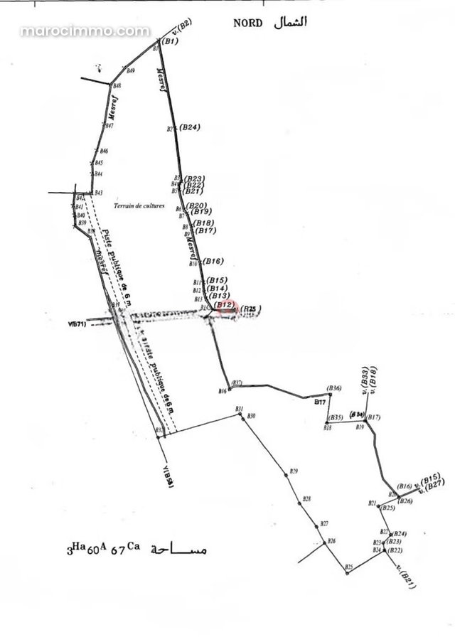 Vente Terrain nu à route de fès — 2