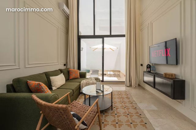 Appartement en location à Maârif Extension. 2 pièces confortables. Bien meublé — Casablanca