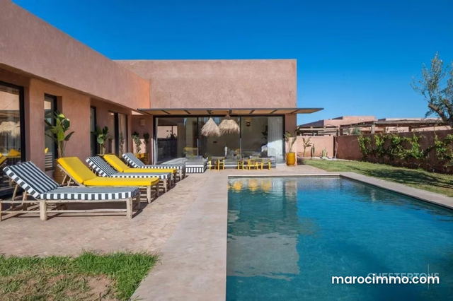 Contemporary villa with pool at Route Amizmiz, Marrakech — Marrakesh