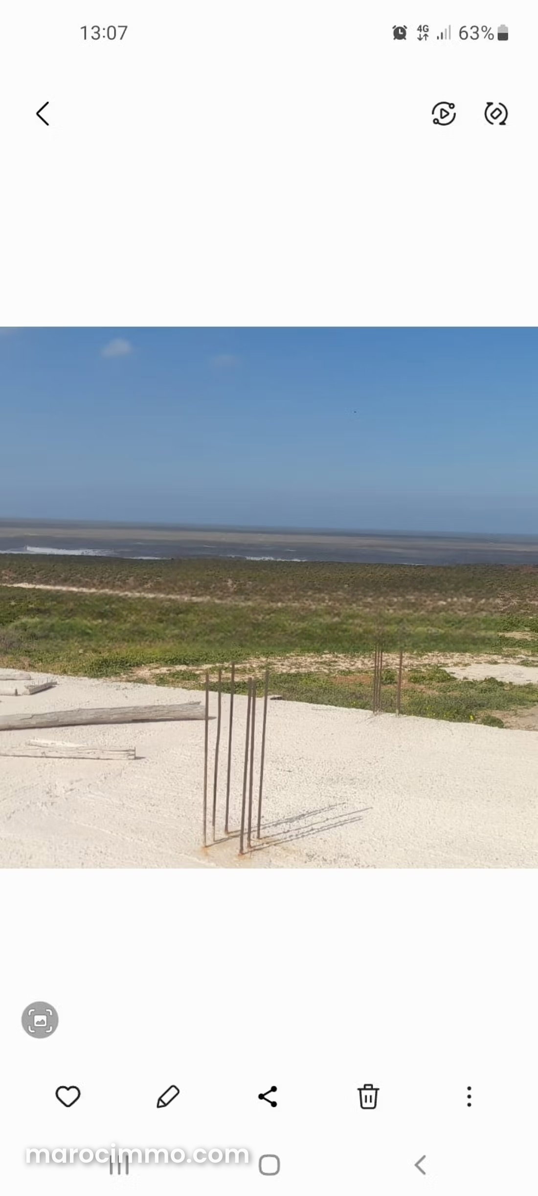 Terrain d'un hectare avec vue mer à Essaouira — Essaouira