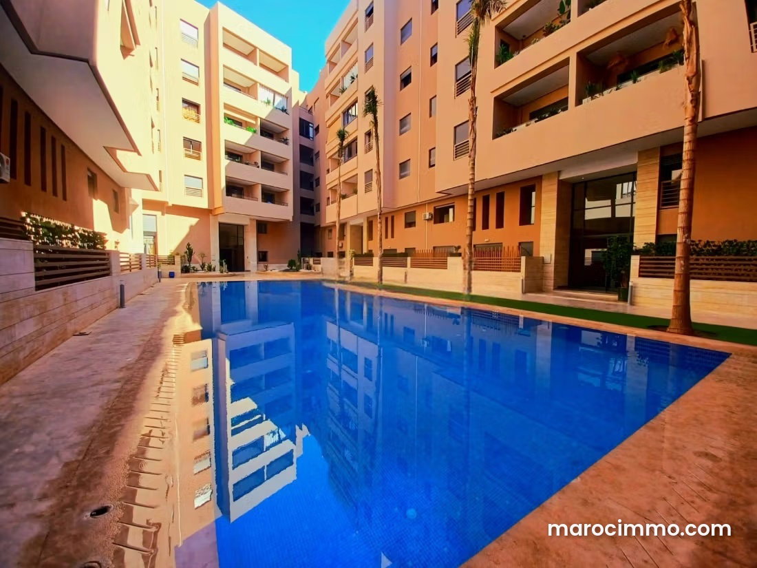 Furnished Apartment with Terrace for Rent in Hivernage, Marrakech — Marrakesh