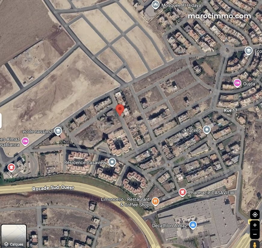 447 m² plot in Nassim, Casablanca, ideal for a modern villa — Casablanca